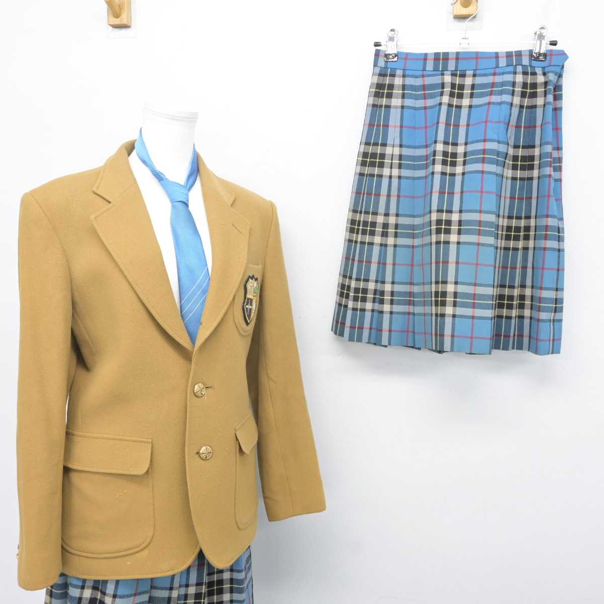 【中古】熊本県 熊本マリスト学園高等学校 女子制服 4点 (ブレザー・スカート・スカート) sf070043