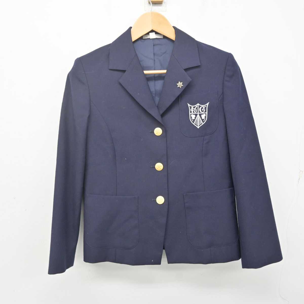 【中古】兵庫県 甲南女子大学 女子制服 3点 (ジャケット・スカート) sf070045