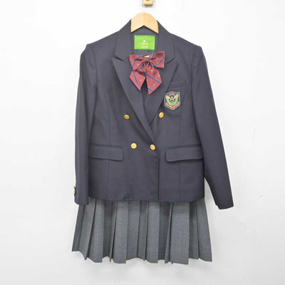 【中古】群馬県 前橋育英高等学校 女子制服 3点 (ブレザー・スカート) sf070052