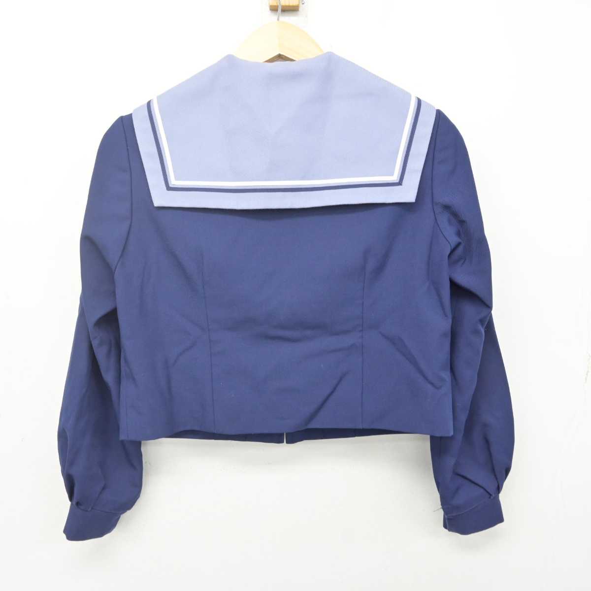 【中古】千葉県 富里南中学校 女子制服 3点 (セーラー服・スカート) sf070061