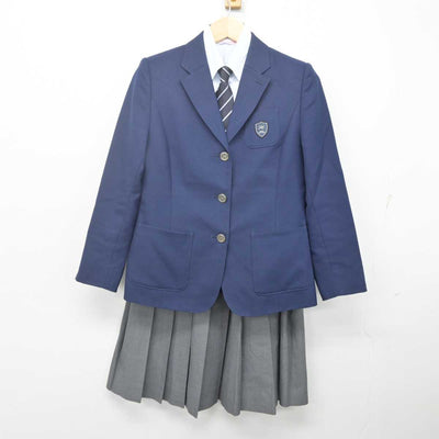 【中古】宮崎県 日向高等学校 女子制服 5点 (ブレザー・ニット・シャツ・スカート) sf070062