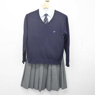 【中古】宮崎県 日向高等学校 女子制服 5点 (ブレザー・ニット・シャツ・スカート) sf070062