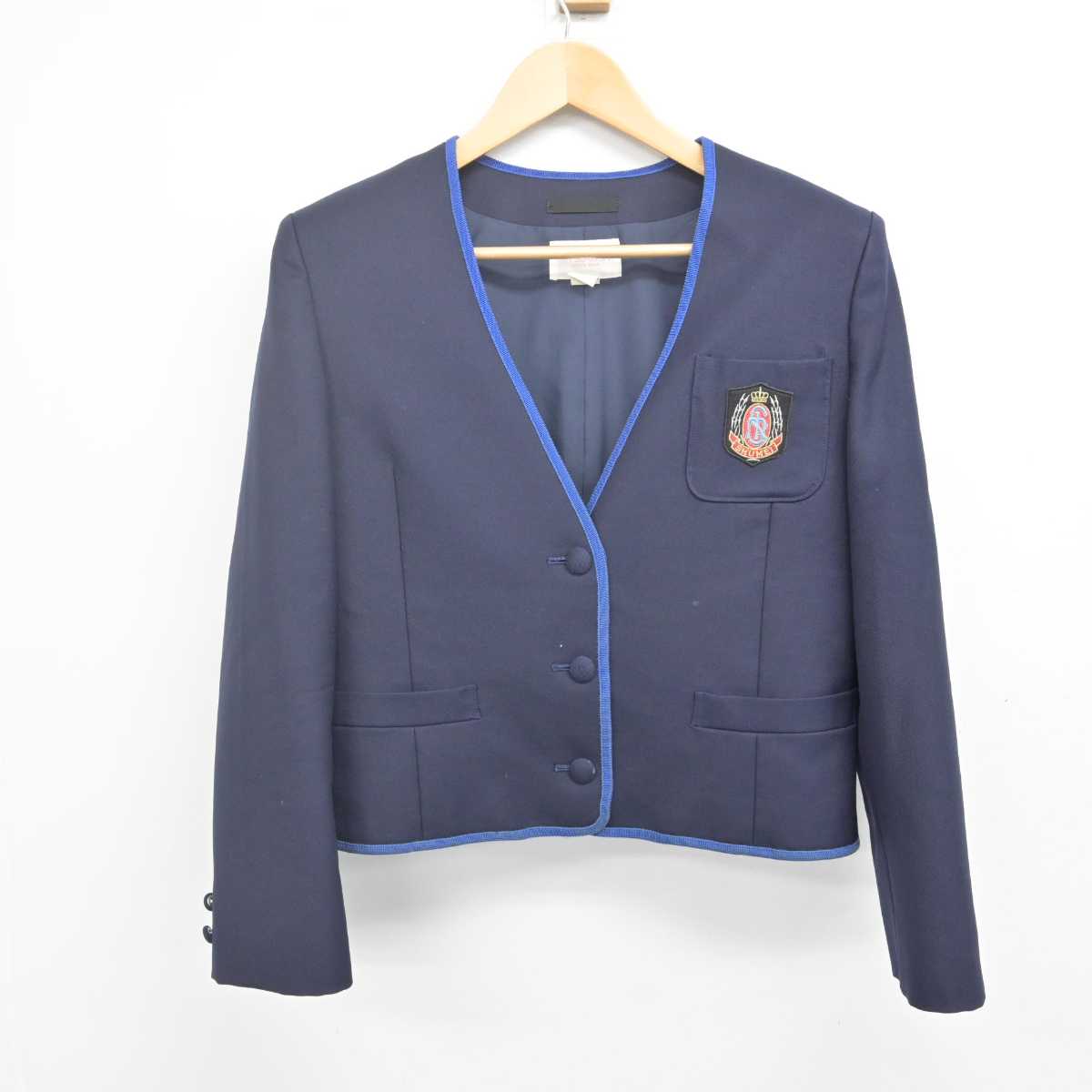 【中古】千葉県 秀明八千代中学校 女子制服 3点 (ブレザー・ベスト) sf070071