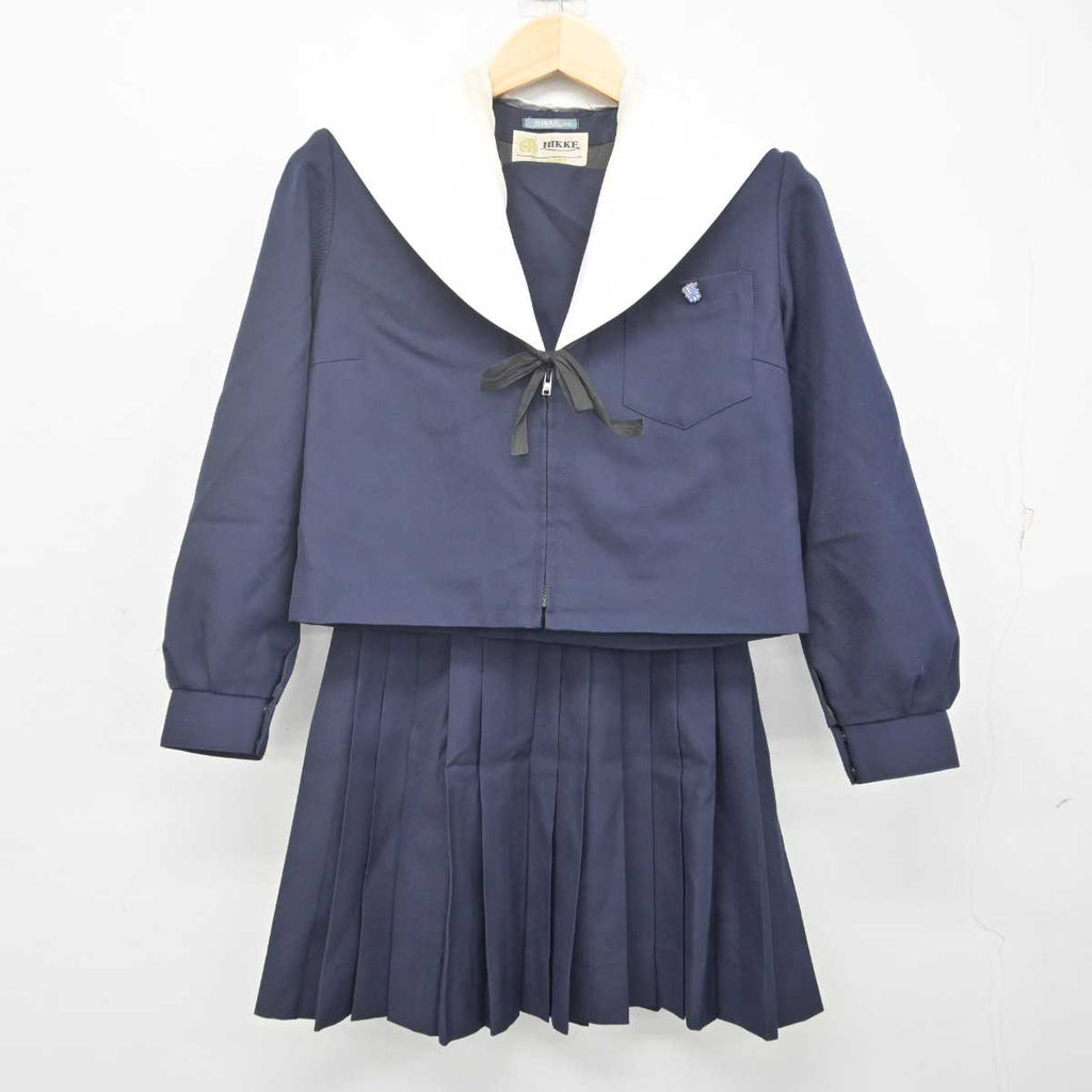 【中古】愛知県 瑞陵高等学校 女子制服 4点 (セーラー服・スカート) sf070078