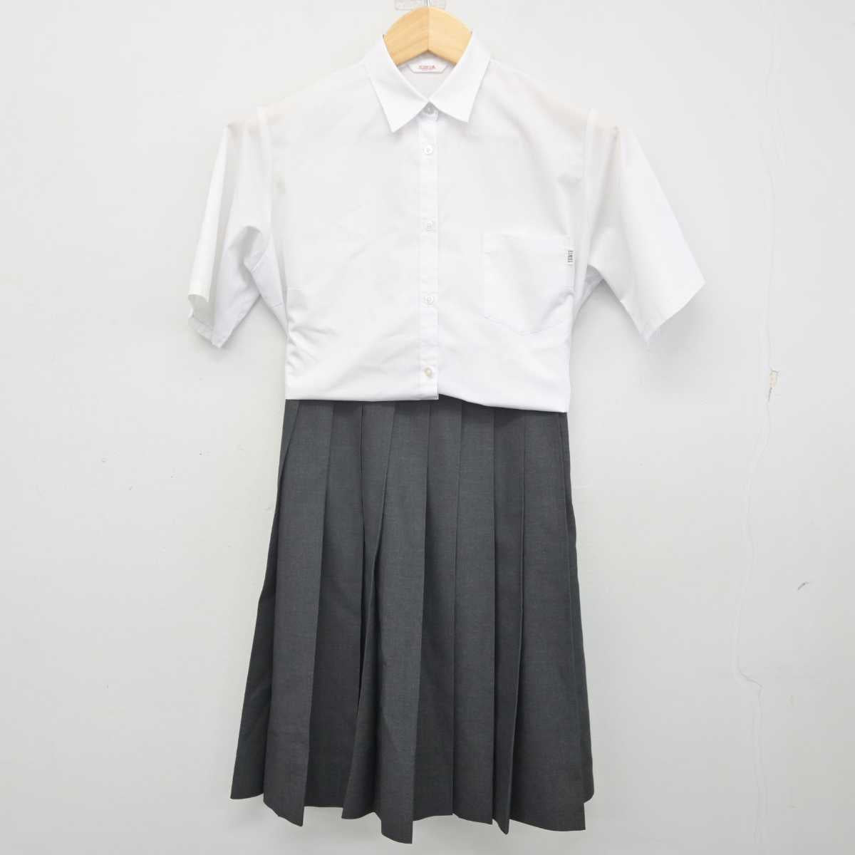 【中古】香川県 英明高等学校 女子制服 2点 (シャツ・スカート) sf070080