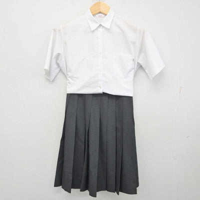 【中古】香川県 英明高等学校 女子制服 2点 (シャツ・スカート) sf070080