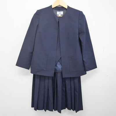 【中古】千葉県 松戸市立第四中学校 女子制服 3点 (ブレザー・ベスト・スカート) sf070084