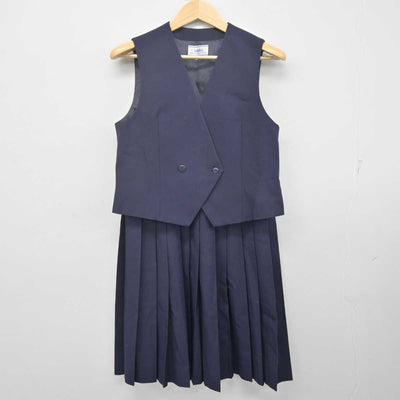 【中古】千葉県 松戸市立第四中学校 女子制服 3点 (ブレザー・ベスト・スカート) sf070084