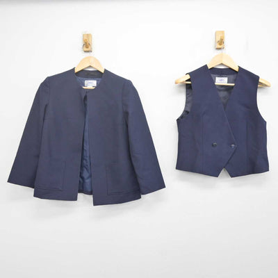 【中古】千葉県 松戸市立第四中学校 女子制服 3点 (ブレザー・ベスト・スカート) sf070084