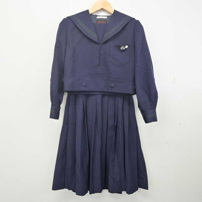 【中古】大阪府 樟蔭高等学校 女子制服 4点 (セーラー服・スカート) sf070086