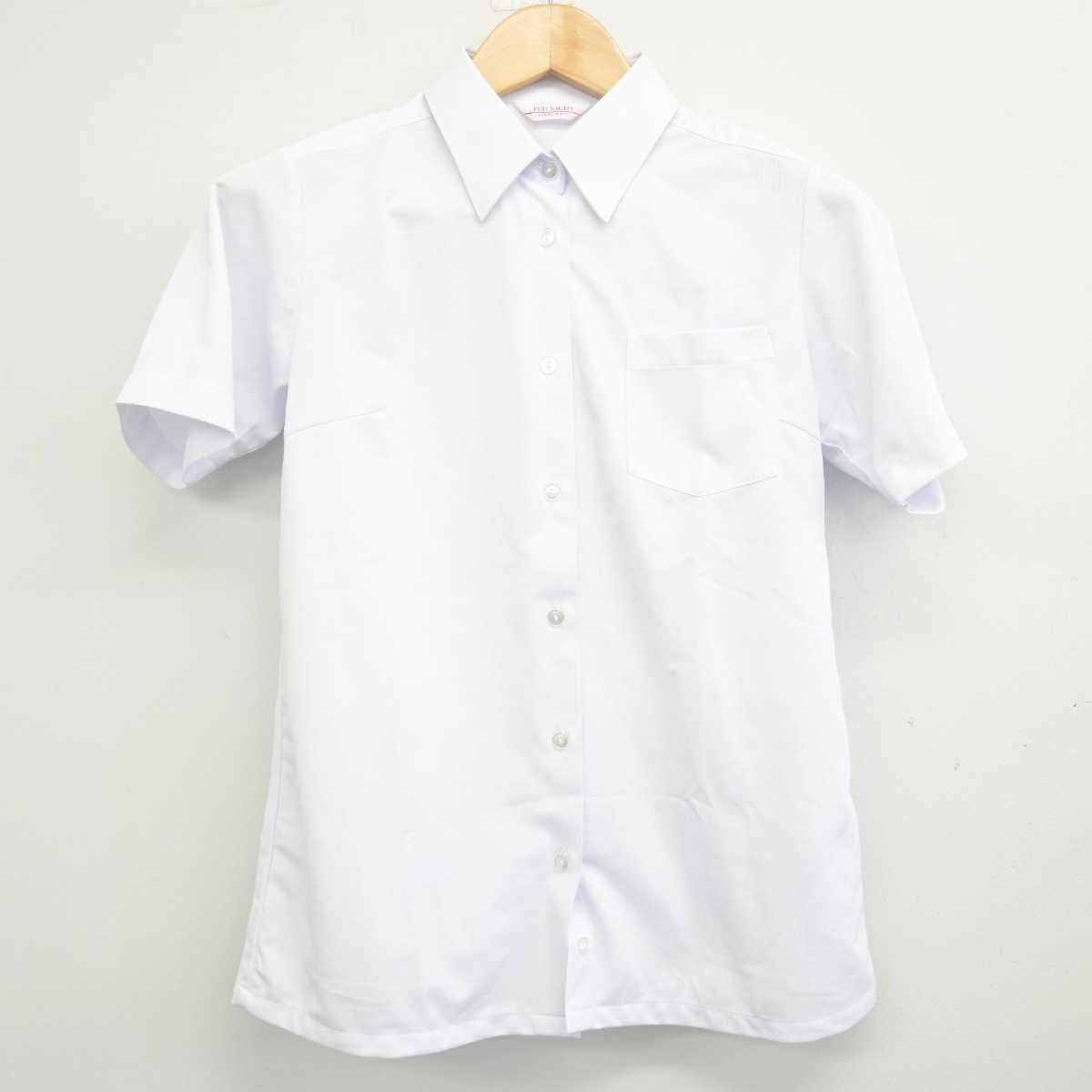 【中古】秋田県 能代高等学校 女子制服 3点 (ベスト・シャツ・スカート) sf070089