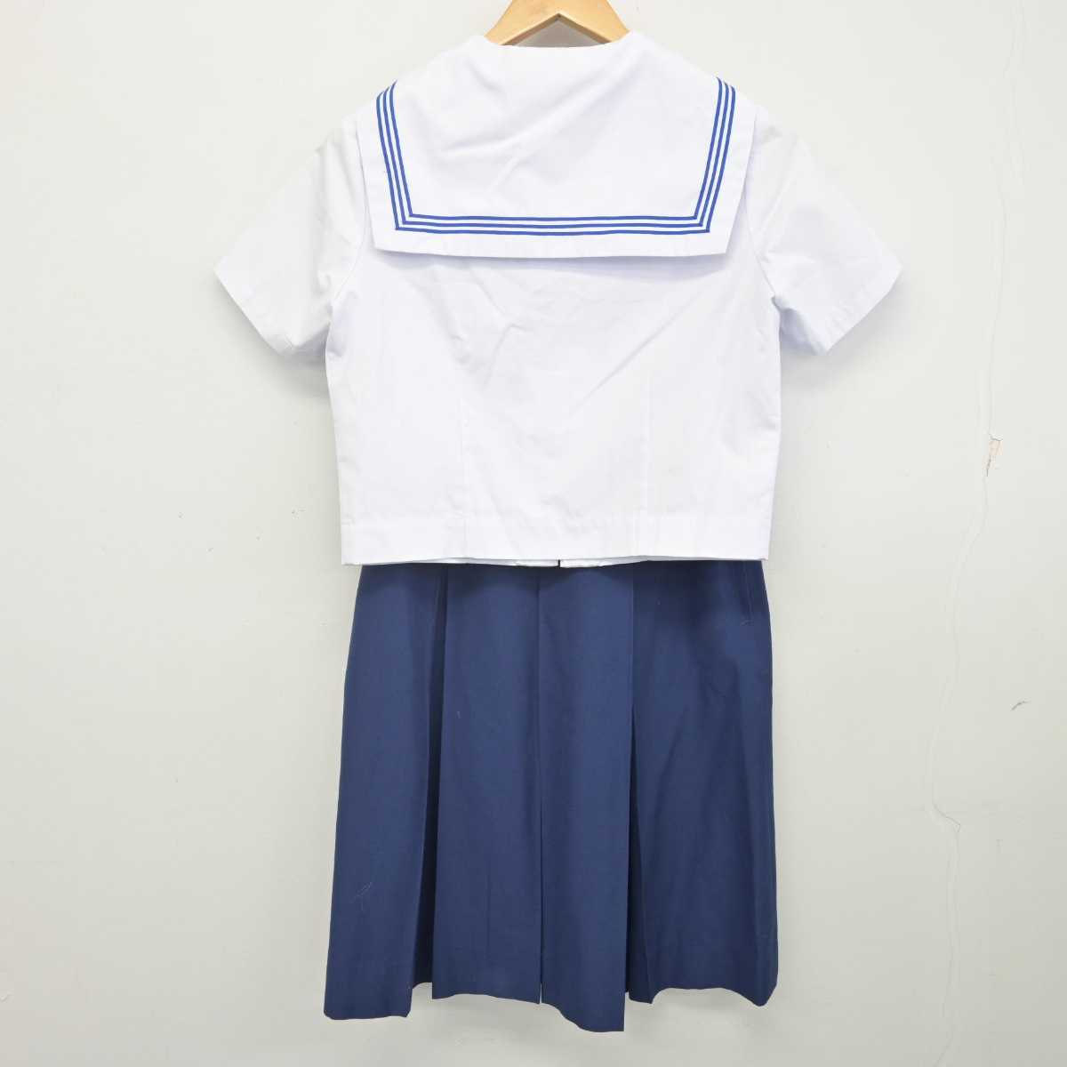 【中古】福岡県 香住丘高等学校 女子制服 3点 (セーラー服・スカート) sf070095