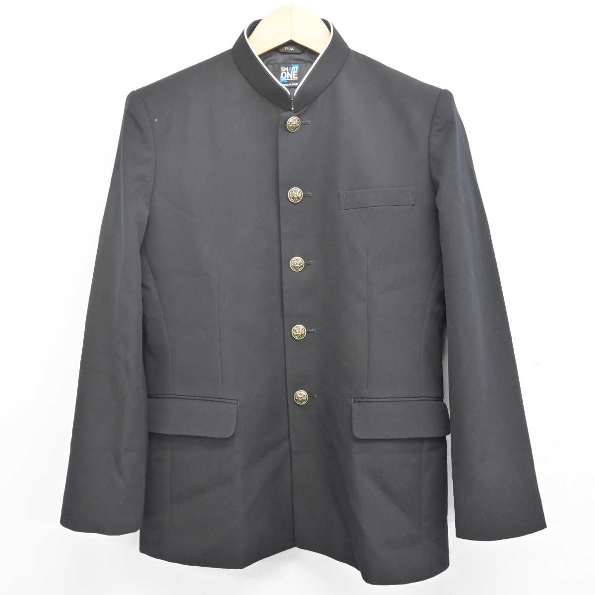 【中古】北海道 札幌市立日章中学校 男子制服 2点 (学ラン・ズボン) sf070101