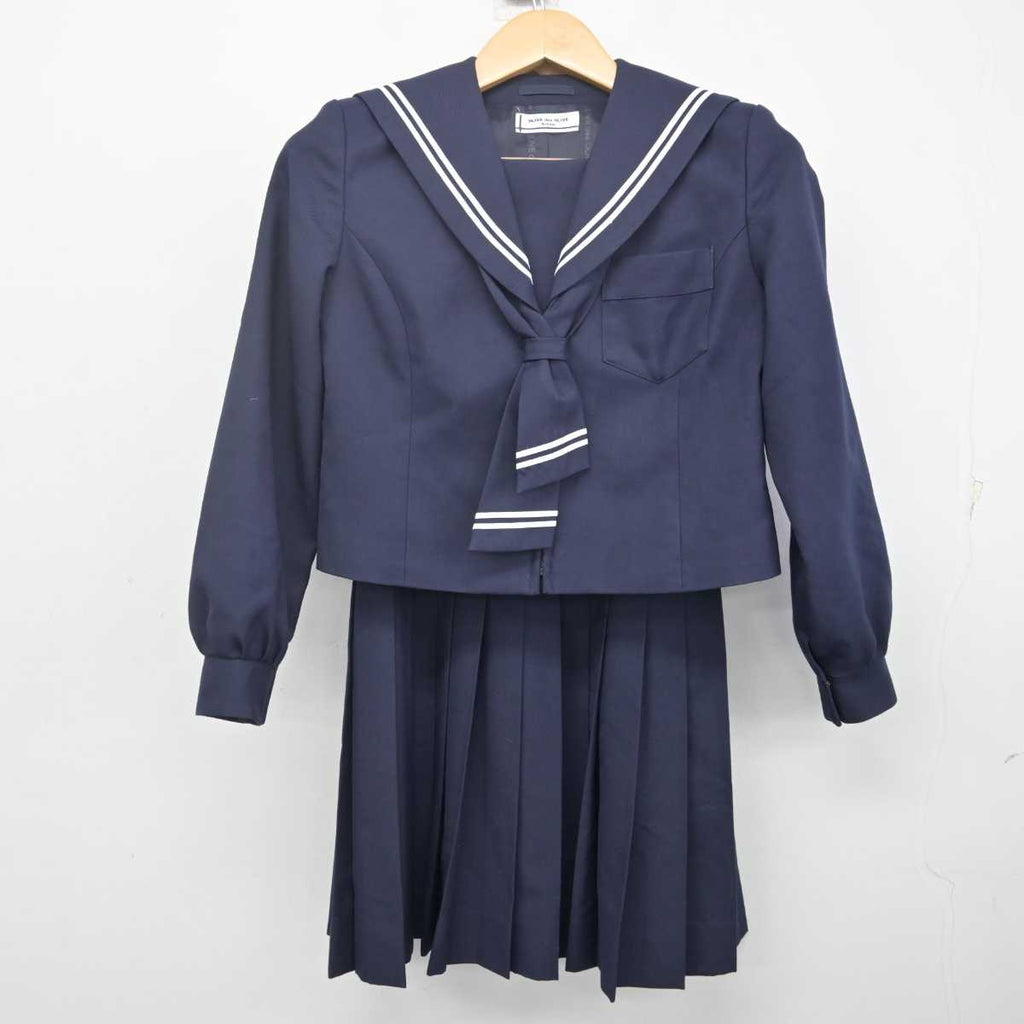 【中古】北海道 札幌市立日章中学校 女子制服 3点 (セーラー服・ジャンパースカート) sf070102