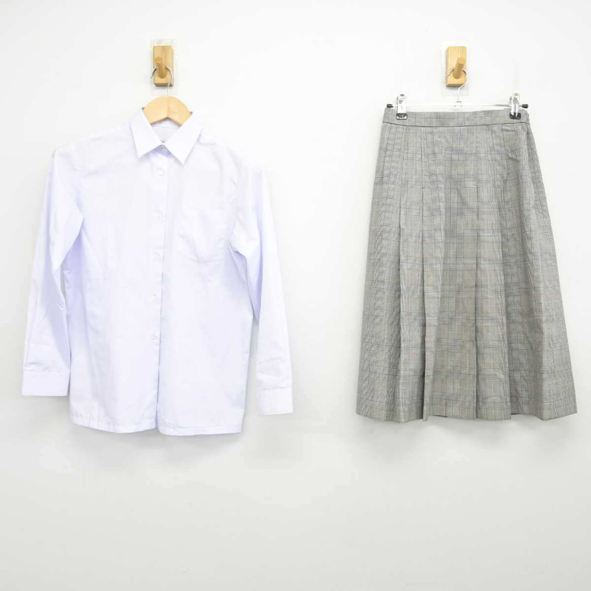 【中古】東京都 双葉中学校 女子制服 2点 (シャツ・スカート) sf070109