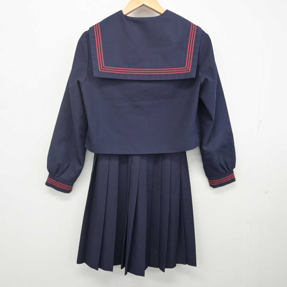 【中古】神奈川県 南足柄中学校 女子制服 2点 (セーラー服・スカート) sf070111