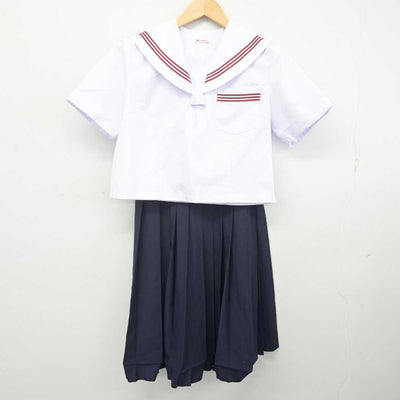 【中古】神奈川県 南足柄中学校 女子制服 3点 (セーラー服・セーラー服・スカート) sf070112