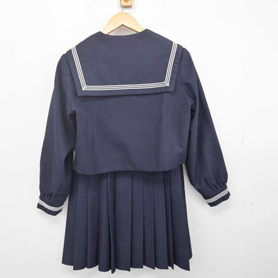 【中古】大阪府 佐野高等学校 女子制服 2点 (セーラー服・スカート) sf070115