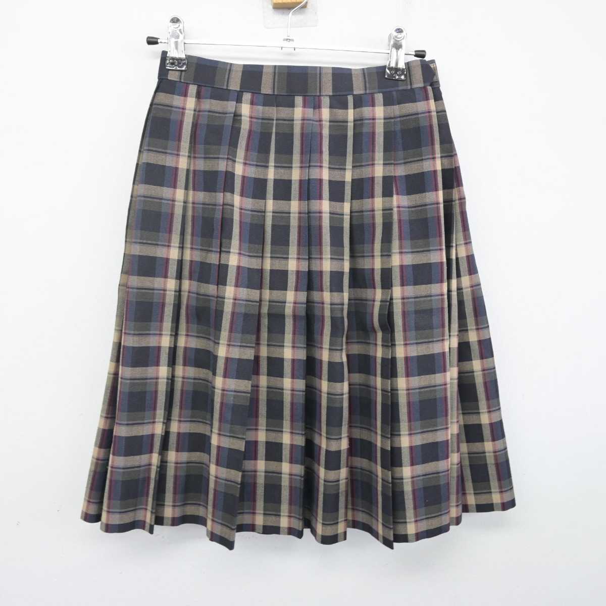 【中古】奈良県 新庄中学校 女子制服 2点 (シャツ・スカート) sf070120