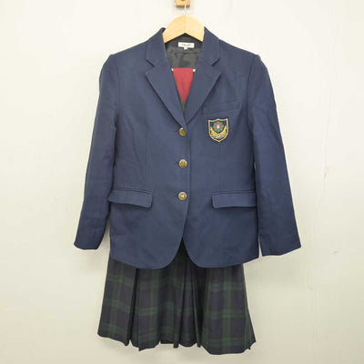 【中古】熊本県 東稜高等学校 女子制服 4点 (ブレザー・ベスト・スカート) sf070131