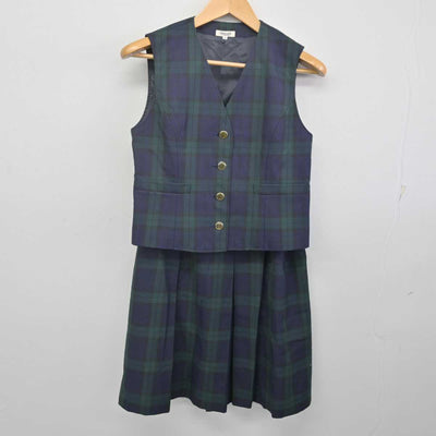 【中古】熊本県 東稜高等学校 女子制服 3点 (ベスト・シャツ・スカート) sf070132