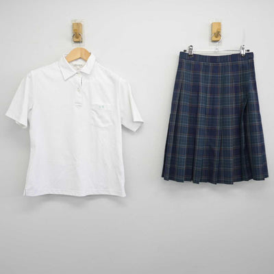 【中古】岐阜県 岐阜東高等学校 女子制服 2点 (シャツ・スカート) sf070137