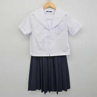 【中古】山口県 小郡中学校 女子制服 2点 (セーラー服・スカート) sf070140