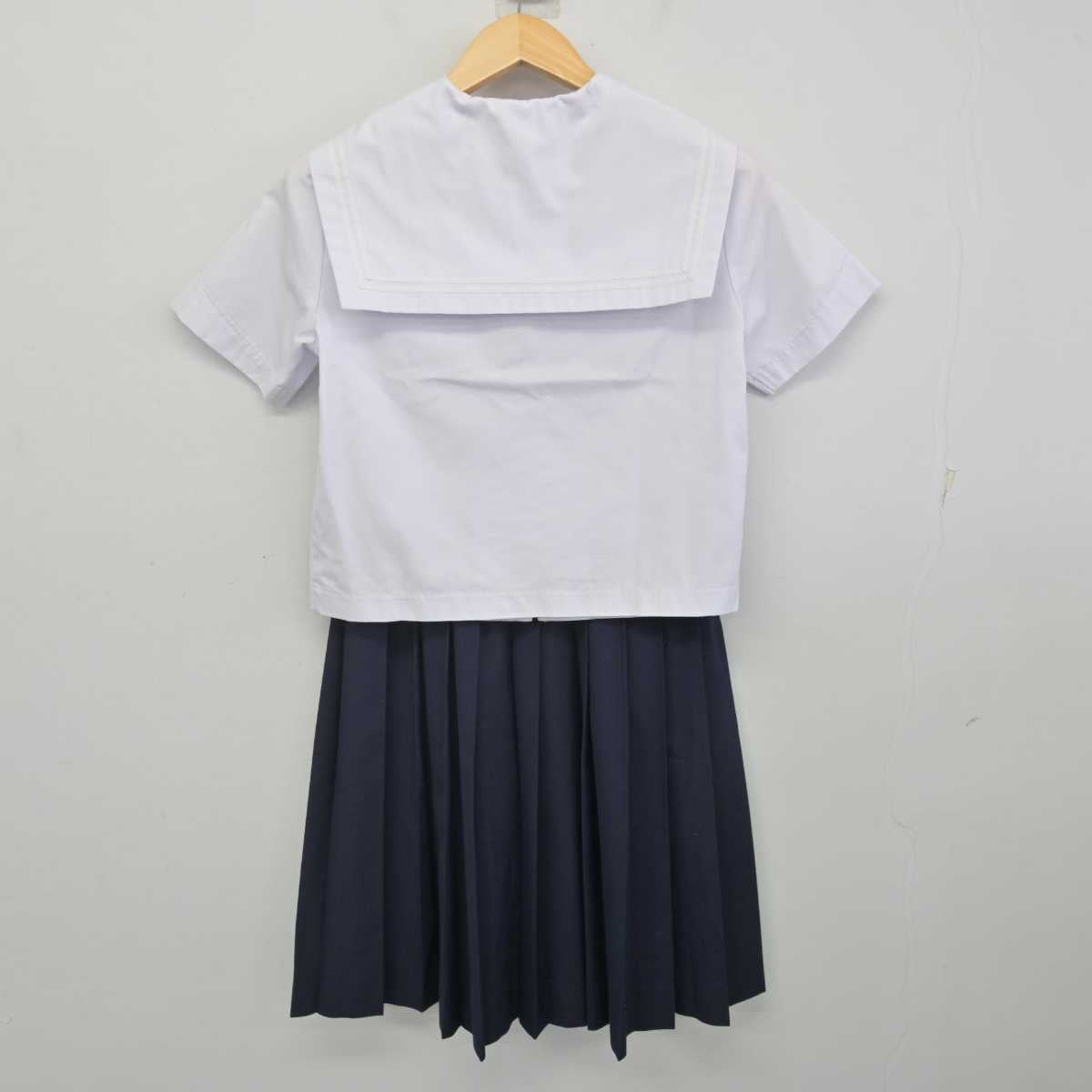 【中古】山口県 小郡中学校 女子制服 2点 (セーラー服・スカート) sf070140