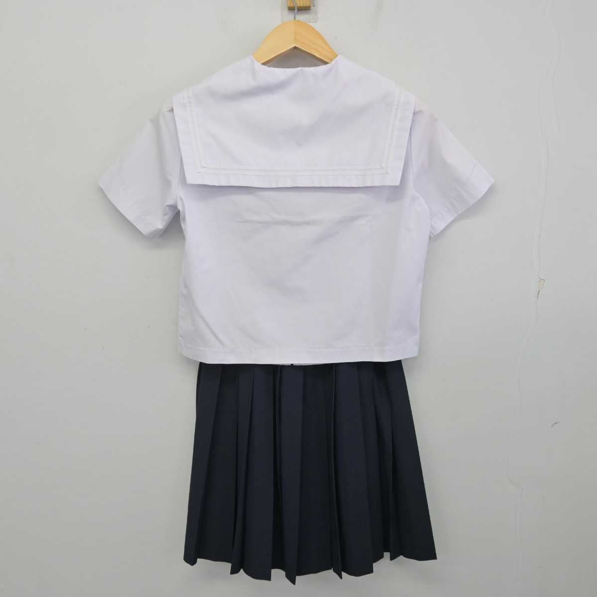 【中古】山口県 小郡中学校 女子制服 2点 (セーラー服・スカート) sf070141