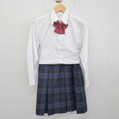 【中古】神奈川県 東永谷中学校 女子制服 5点 (ブレザー・ベスト・シャツ・スカート) sf070145