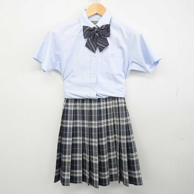 【中古】東京都 目黒日本大学高等学校 女子制服 4点 (ニットベスト・シャツ・スカート) sf070148