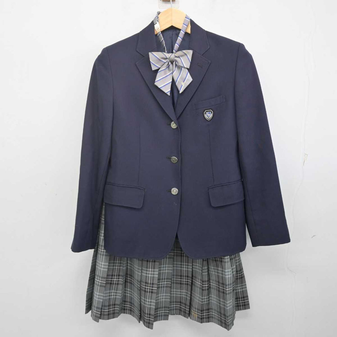 石狩南高校　制服 中古】北海道 北海道石狩南高等学校 女子制服 3点 (ブレザー・スカート