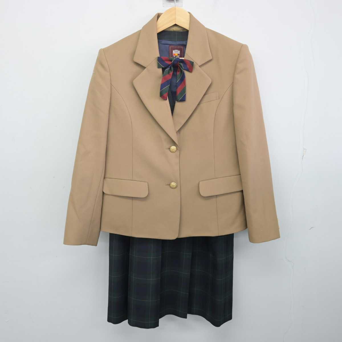 【中古】北海道 光陽中学校 女子制服 4点 (ブレザー・ベスト・スカート) sf070158