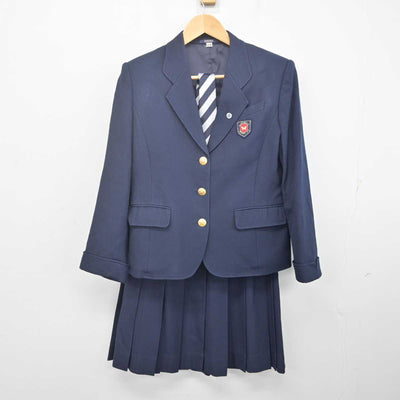 【中古】埼玉県 越谷南高等学校 女子制服 7点 (ブレザー・ベスト・シャツ) sf070173