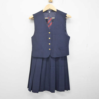 【中古】埼玉県 越谷南高等学校 女子制服 7点 (ブレザー・ベスト・シャツ) sf070173