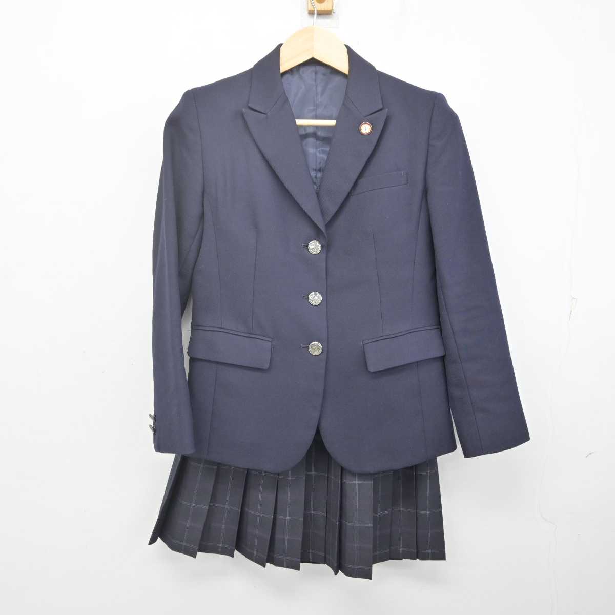 【中古】東京都 大妻中野中学校・高等学校 女子制服 4点 (ブレザー・スカート) sf070177