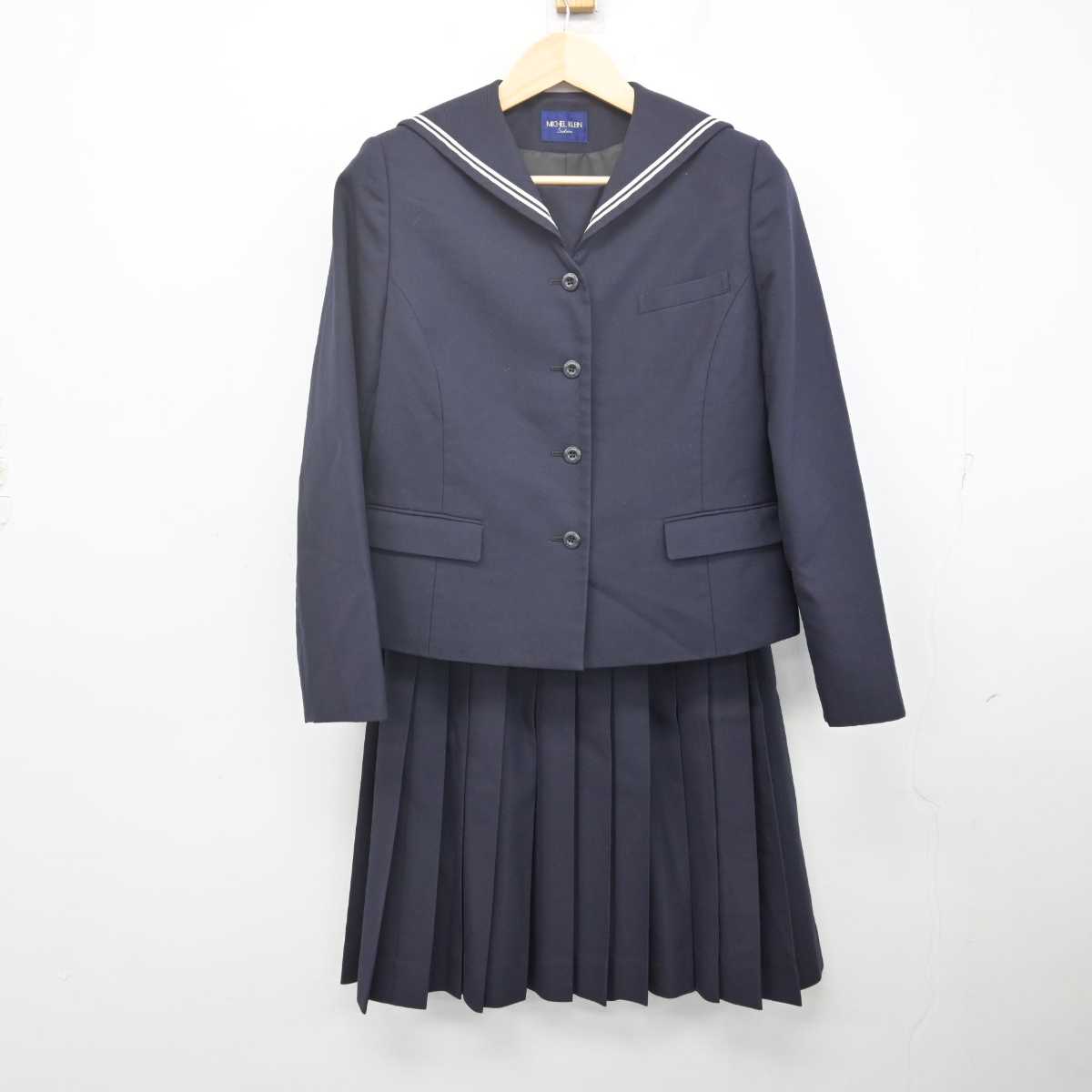 【中古】愛知県 桜花学園高等学校 女子制服 2点 (セーラー服・スカート) sf070187