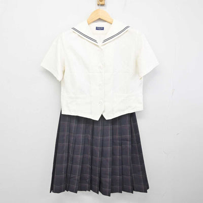 【中古】愛知県 桜花学園高等学校 女子制服 2点 (セーラー服・スカート) sf070189