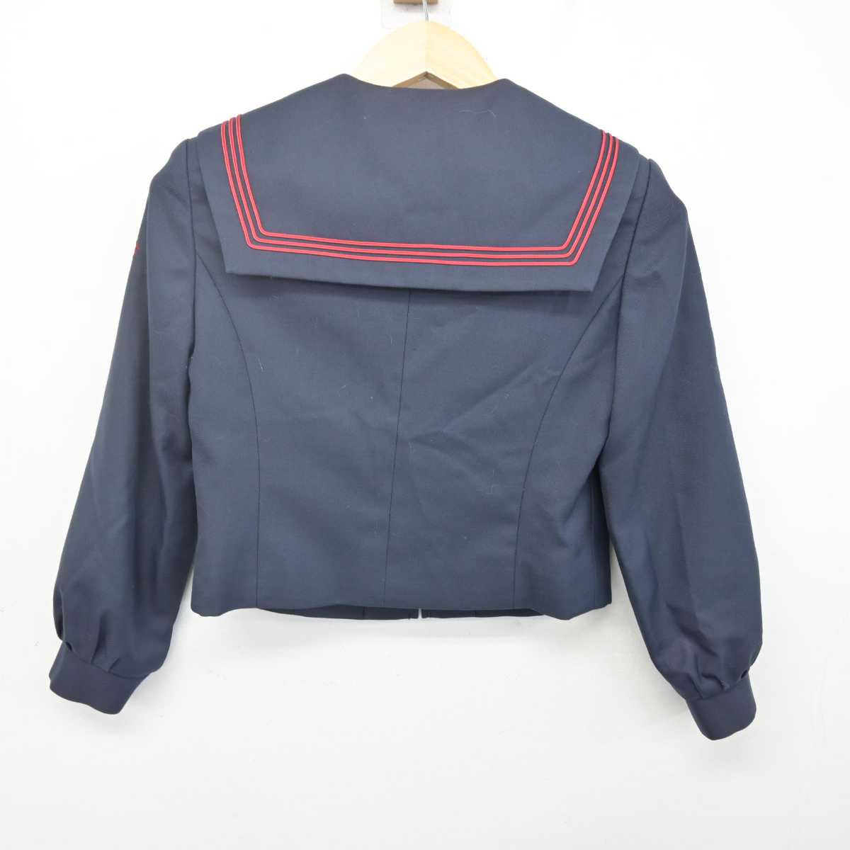 【中古】福岡県 宮若東中学校 女子制服 3点 (セーラー服・スカート) sf070190