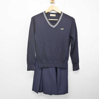 【中古】埼玉県 春日部女子高等学校 女子制服 4点 (ブレザー・ニット・スカート) sf070193