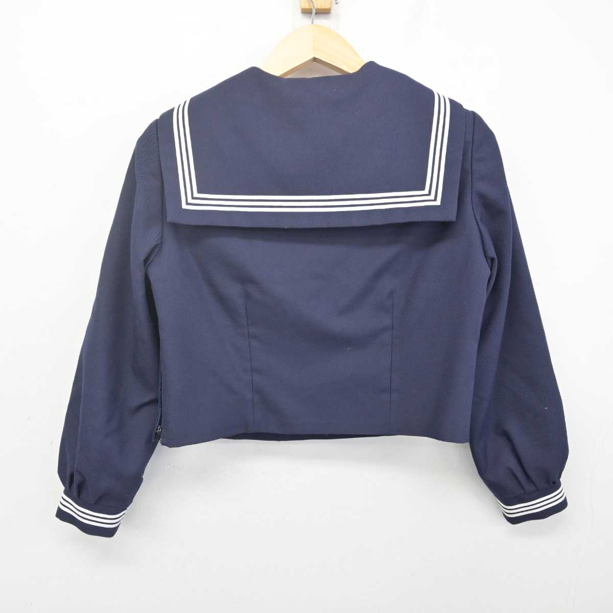 【中古】埼玉県 春日部市立大沼中学校 女子制服 2点 (セーラー服・ジャンパースカート) sf070196