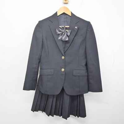 【中古】神奈川県 法政大学第二中・高等学校 女子制服 5点 (ブレザー・ニット・スカート) sf070198