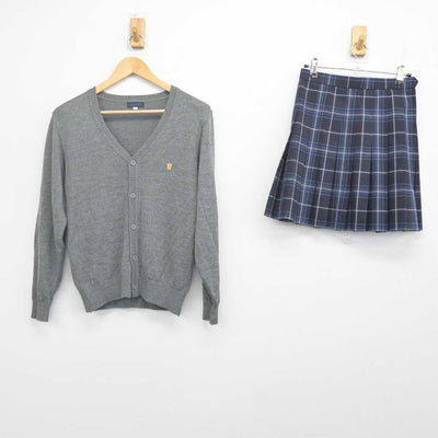 【中古】神奈川県 法政大学第二中・高等学校 女子制服 2点 (ニット・スカート) sf070199