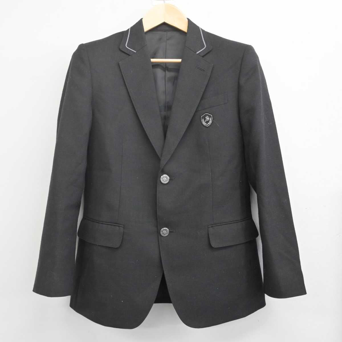 【中古】長野県 須坂創成高等学校 男子制服 3点 (ブレザー・ズボン) sf070217