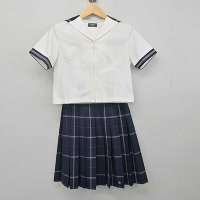 【中古】東京都 武蔵野大学中学校・高等学校 女子制服 3点 (セーラー服・シャツ・スカート) sf070227