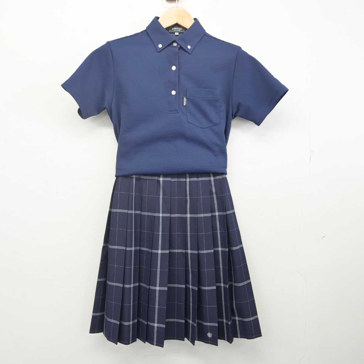 【中古】東京都 武蔵野大学中学校・高等学校 女子制服 3点 (セーラー服・シャツ・スカート) sf070227