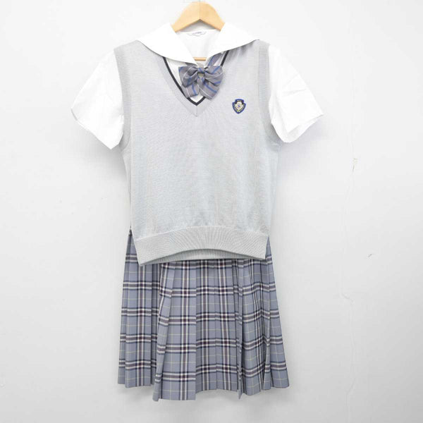 中古】佐賀県 多久高等学校 女子制服 4点 (ブラウス・ニットベスト・スカート) sf070234 | 中古制服通販パレイド