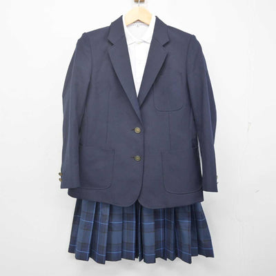 【中古】三重県 橋北中学校 女子制服 4点 (ブレザー・シャツ・スカート) sf070249