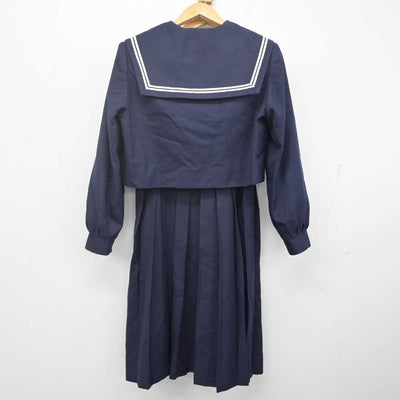 【中古】福岡県 席田中学校 女子制服 2点 (セーラー服・ジャンパースカート) sf070259