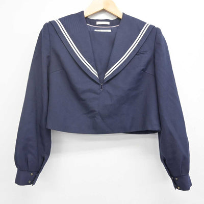 【中古】福岡県 席田中学校 女子制服 2点 (セーラー服・ジャンパースカート) sf070259